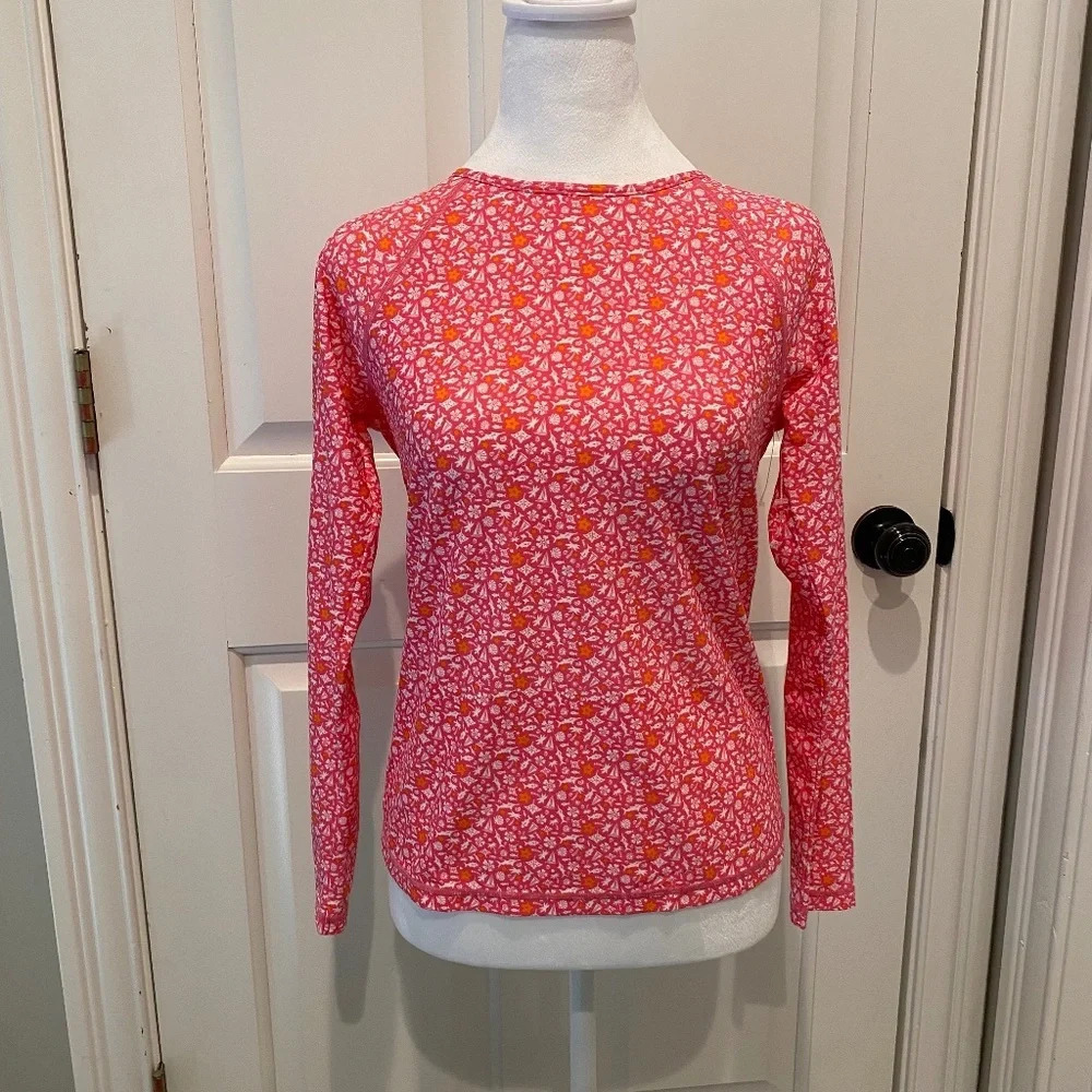 New! Vineyard Vines Anguilla Rashguard swim Shirt pink nwot 16332